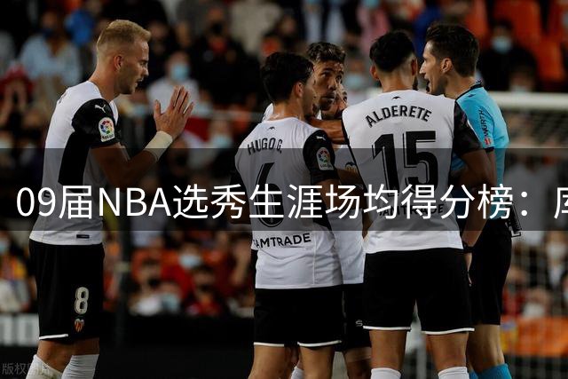 09届NBA选秀生涯场均得分榜：库里领衔，哈登紧随其后